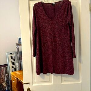 Red knit Express dress